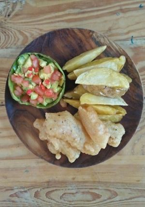 Foto resep Fish and wedges