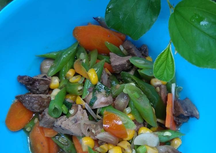 Bumbu memasak Tumis sayur hati ayam yang Enak