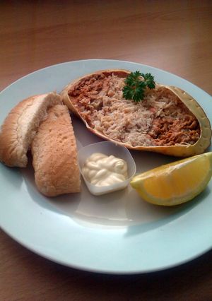 A picture of Vickys Dressed Crab, Gluten, Dairy, Egg & Soy-Free.