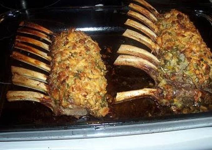 Rosemary and Garlic-crusted Lamb Racks