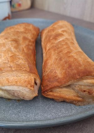 Une photo de Feuilleté banane