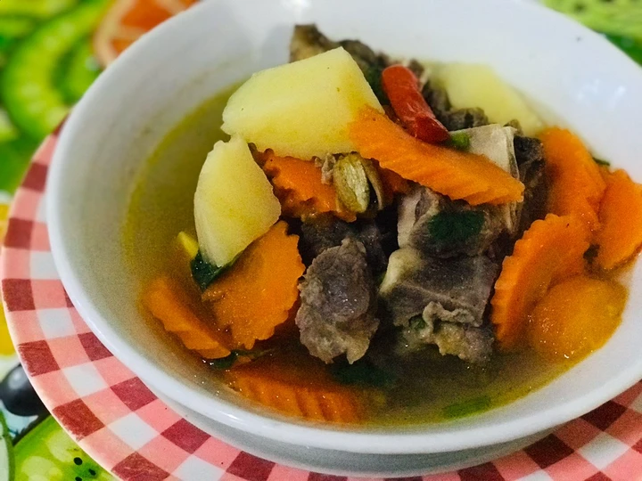 Cara Gampang Membuat Resep Sup tulang sapi yang Bisa Manjain Lidah Anti Ribet, Lezat