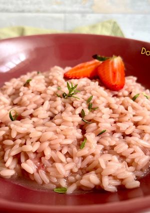 Foto di Risotto alle Fragole al profumo di Timo