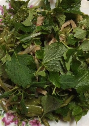 Hình của món Gỏi (Nộm) rau muống chay.
