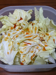 A picture of Hakata-Style Cabbage Sauce from a Yakitori Restaurant.