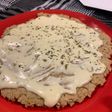 Pizza de avena a la sartén