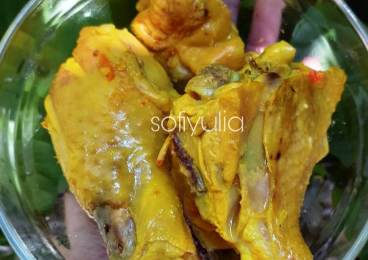 Resep Ayam Ungkep Bumbu Kuning anti Alergi, Praktis