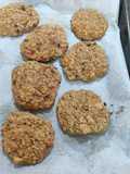 Galletas de avena, plátano y yogur, sin azúcar