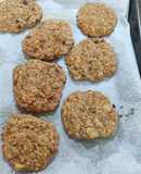 Galletas de avena, plátano y yogur, sin azúcar