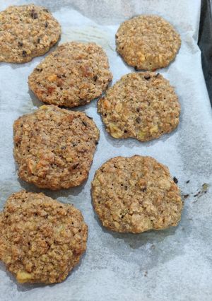 Una foto de Galletas de avena, plátano y yogur, sin azúcar
