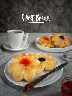 Foto resep Roti Manis (bentuk bunga)