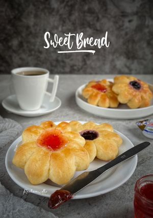Foto resep Roti Manis (bentuk bunga)