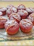 Muffin alla zucca con arance caramellate