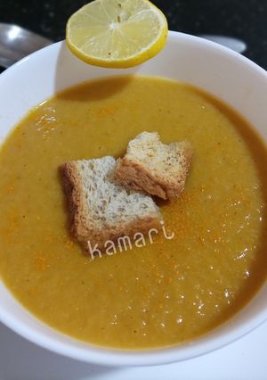 صورة لوصفة حساء الخضار والسمك