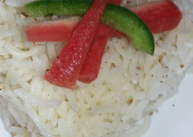 White paper steamed Rice