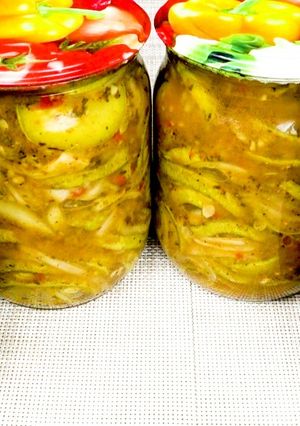 Фото Кабачок как шашлычок. Закуска из кабачков. Будут просить рецепт | Snack from zucchini for the winter.
