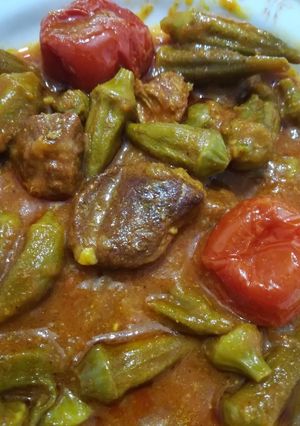عکسی از دستور خورشت بامیه