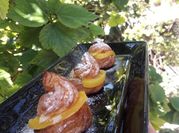Una foto de profiteroles sin horno