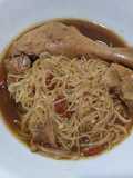 卤鸭面线 Braised Duck Flour Vermicelli