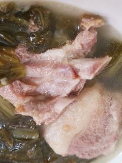 Foto resep Bakut Sayur Asin Daging dan Iga Babi