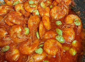 Foto resep Udang goreng sambal petai