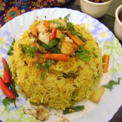 A picture of Bengali Bhuna Khichuri / Khichdi.