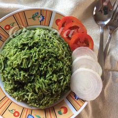 A picture of Palak Pulao.