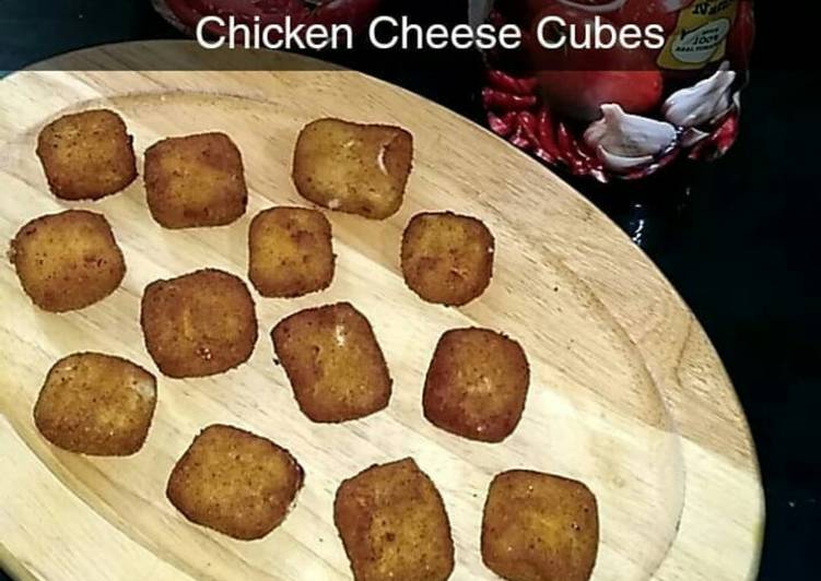 Chicken cheese cubes