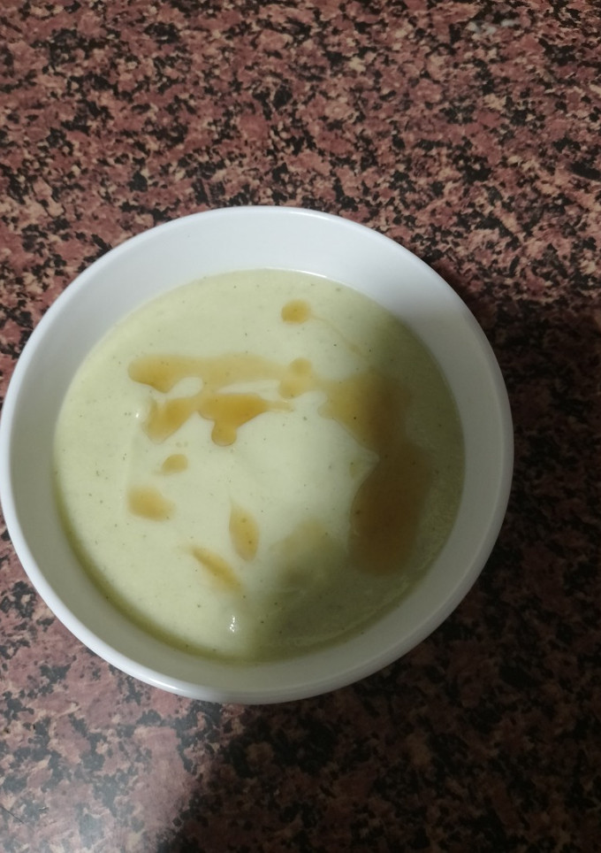 Una foto de Crema fría de Pepino