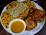 سبزی پلو با گردن