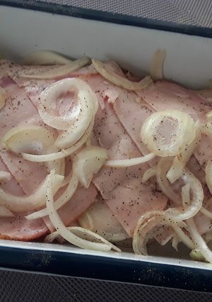 A picture of Sig's Onion and Cured Cold Meat.