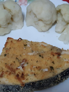 Una foto de Emperador empanado al queso en airfryer
