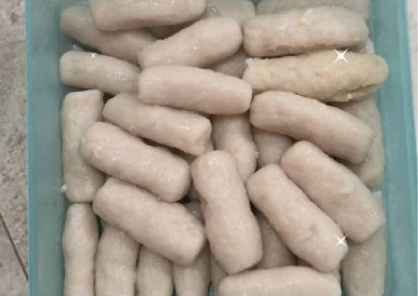 Pempek lenjer ikan tenggiri