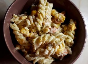 Virslis - tojásos tésztasaláta recept fotója