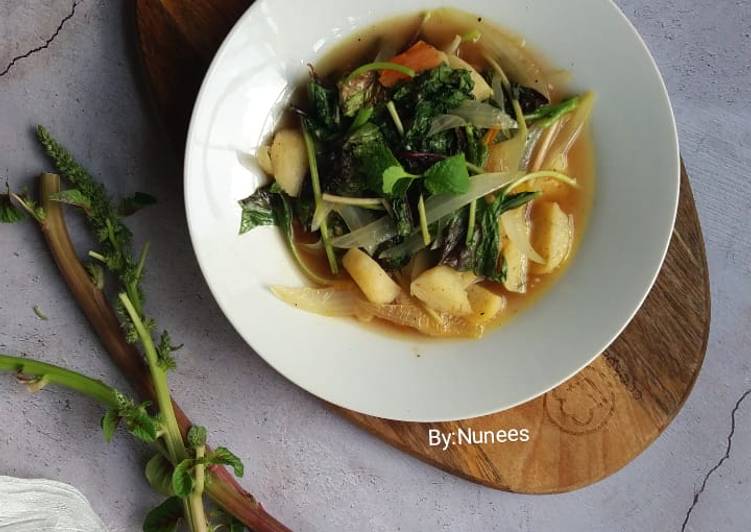 Resep Sayur Bayam Ungu Anti Gagal