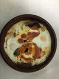 Cabeza de lomo a los huevos al plato