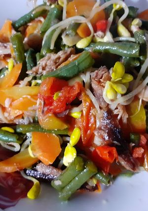 Foto resep Tumis kacang wortel dan tongkol