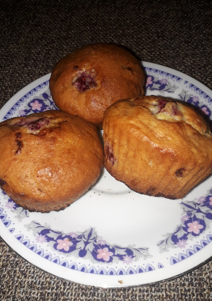 Una foto de Muffins de frambuesas