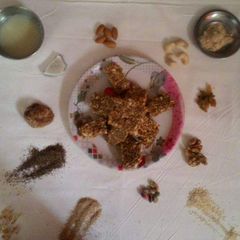 A picture of Dry Fruit Chikki with Besan.