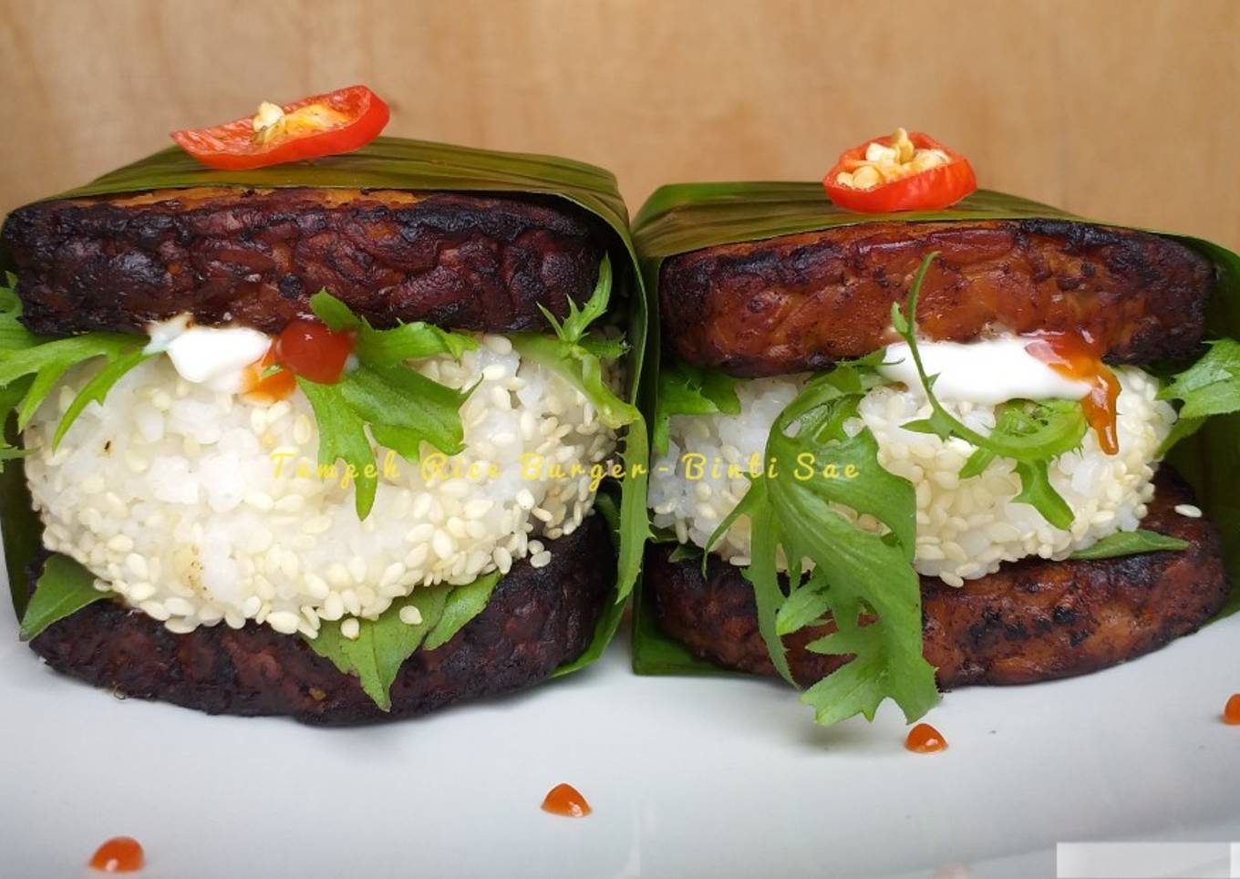 Tempeh Rice Burger ^^