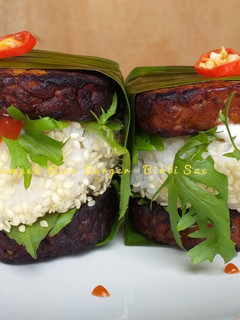 Foto resep Tempeh Rice Burger ^^