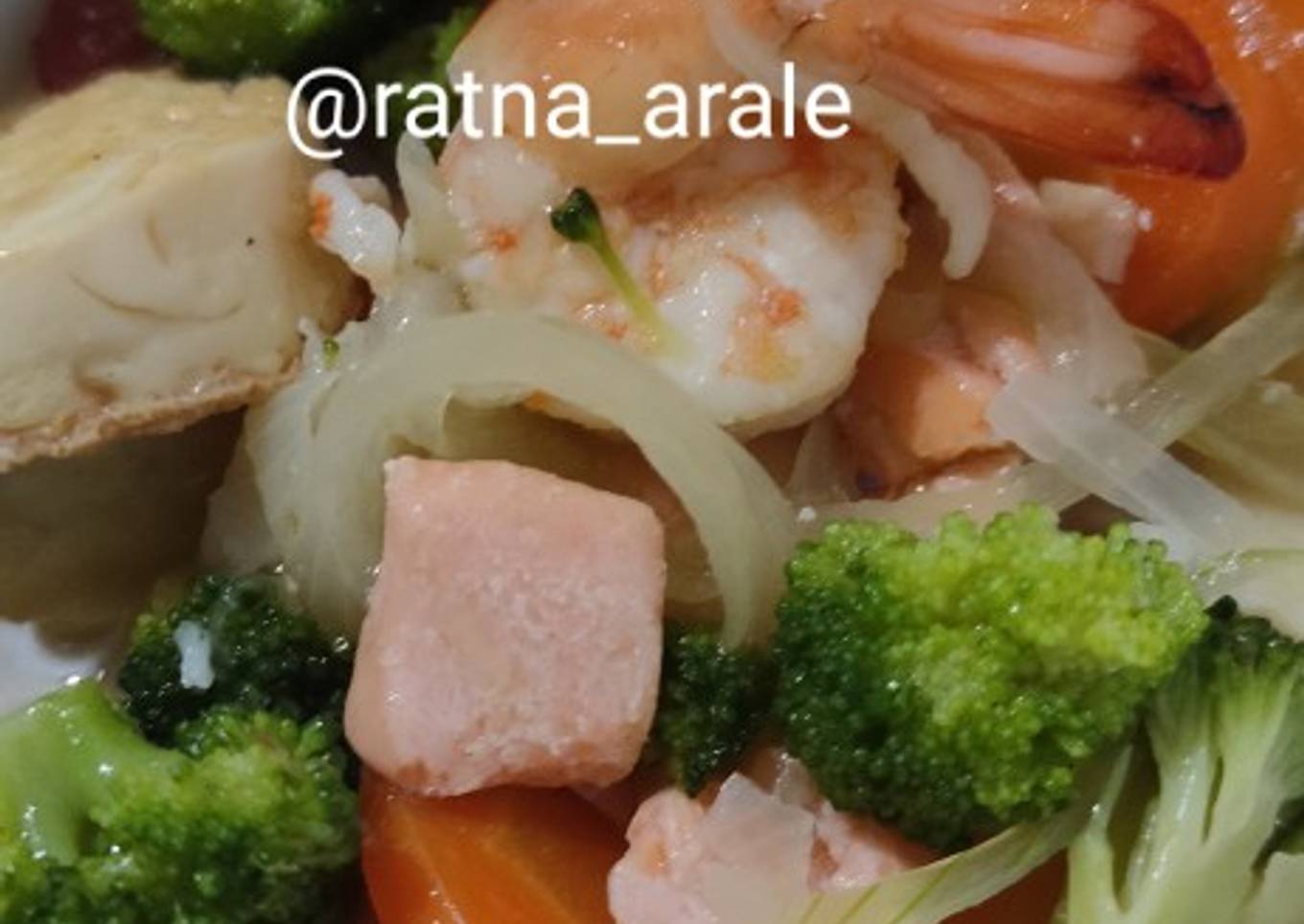 Tahu Sapo Udang Dengan Salmon