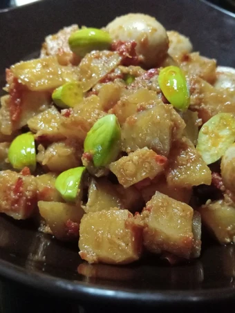 Cara Gampang Membuat Resep 34. Sambal Goreng Kentang Pete Telur Puyuh yang Bikin Ngiler Anti Ribet, Bikin Ngiler