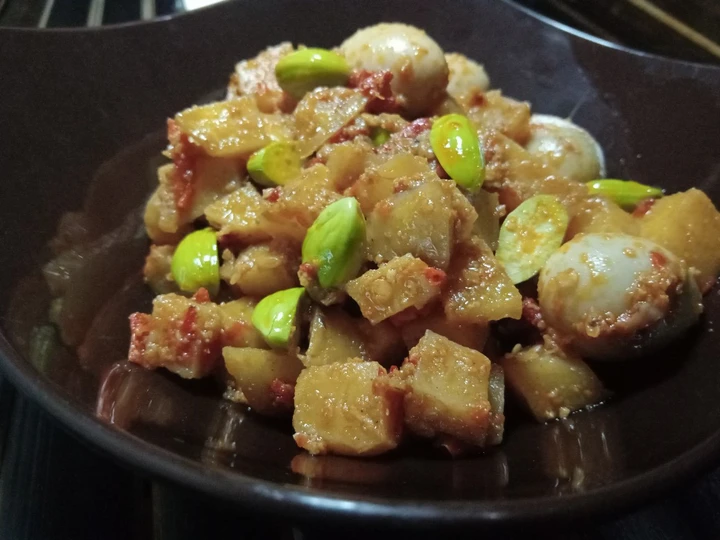 Cara Gampang Membuat Resep 34. Sambal Goreng Kentang Pete Telur Puyuh yang Bikin Ngiler Anti Ribet, Bikin Ngiler