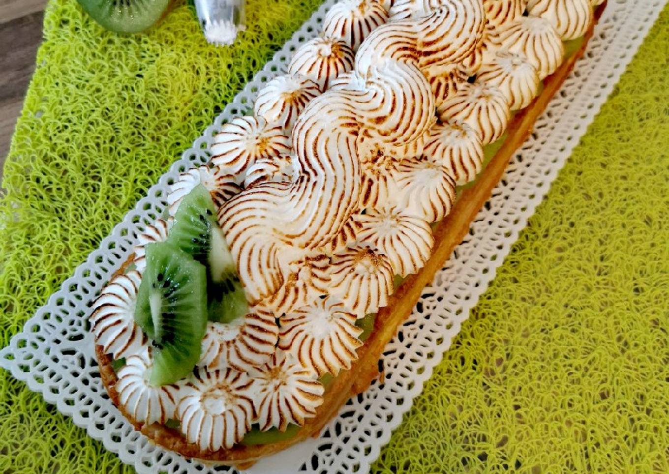 Tarte Kiwi meringuée