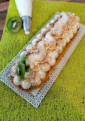 Une photo de Tarte Kiwi meringuée