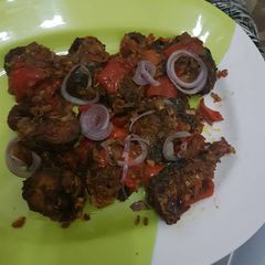Fried peppered titus fish A picture of Fried peppered titus fish.
