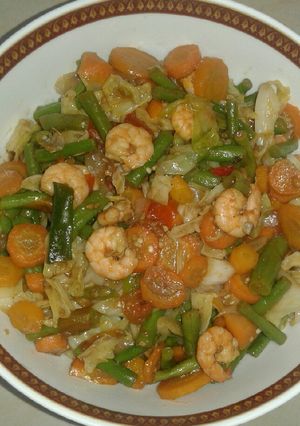 Foto resep Tumis sayur udang