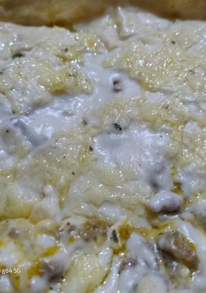 Una foto de Pastel de carne, papa y zapallo