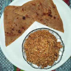 A picture of Til ki sabzi (Sesame seeds sabzi).